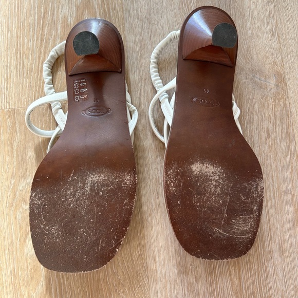 Tod’s Leather Thong Sandals with Heel - Picture 3 of 5